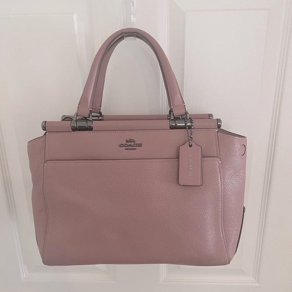 Coach Purse, pebble leather , dusty rose colored - Picture 1 of 4